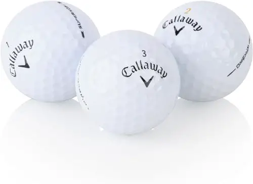 Callaway 50 Mix 5A/4A - 100% Recycled Golf Balls - Handpicked & Assorted Models Used Golf Balls Bag - Ready to Play - 50 Pack Used Golf Balls Bulk