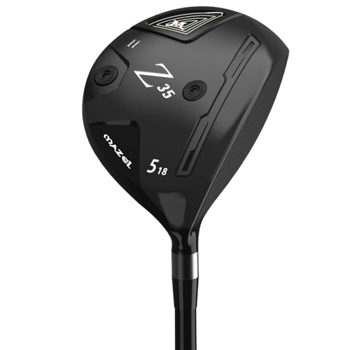 MAZEL Z35 Mens Golf Fairway Woods 3/5,Right Handed (Graphite(Black,2024 Model), 5 Wood, Stiff, Right)