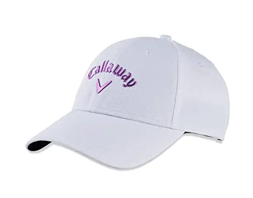 Callaway Golf Women's Liquid Metal Collection Headwear (White/Violet Neon)