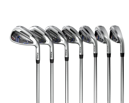 Cobra Golf 2022 LTDX One Length Iron Set Satin Chrome-Red-Blue (Men's, Right Hand, KBS Tour 80-90-Wedge, Reg Flex, 5-GW)