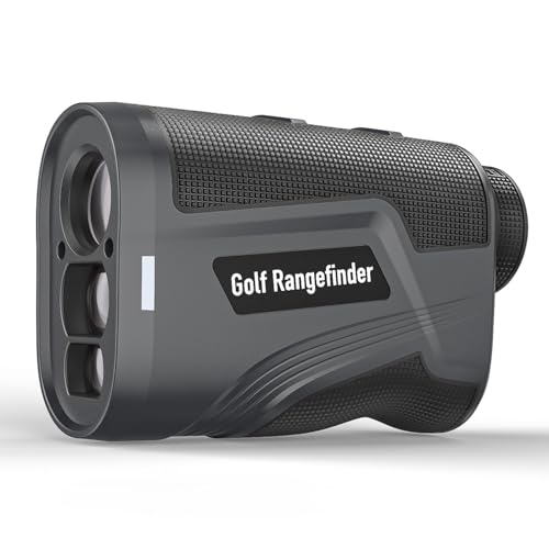 Range Finder Golf, Hunting Range Finder, Golf Rangefinder with Slope, 770Yards, Rechargeable Laser Range Finders Magnetic, Distance/Flag/Scan/Speed/Angle Modes, Waterproof for Golfing, Hunter