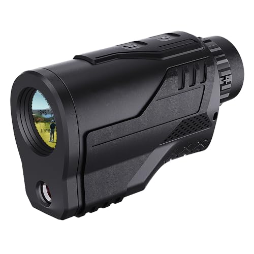 PEAKPULSE Laser Golf Hunting Rangefinder 1200 Yards 8X Magnification Slope Flag Pole Locked Rechargeable Range Finder Angle Two Point Height Vertical Horizontal Measurement