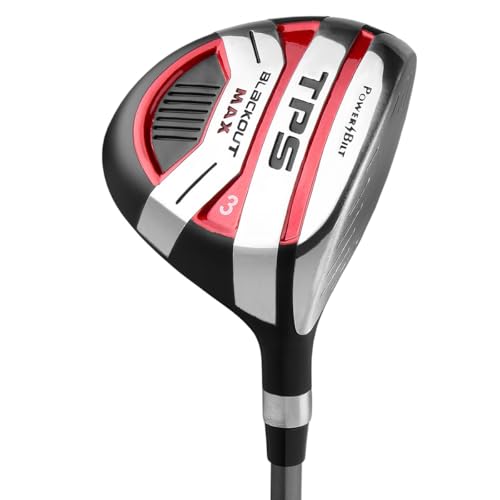 Powerbilt TPS Blackout Max #5 Fairway Wood, Men's Right Handed Black/Red