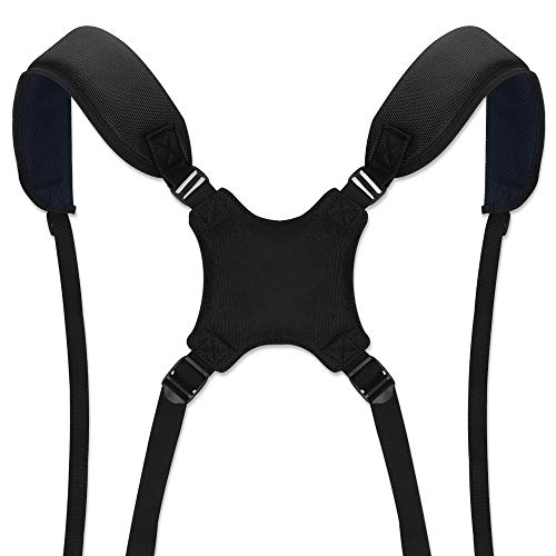 Craftsman Golf Adjustable Waterproof Replacement Shoulder Straps for All Brands Stand Bag (Black)