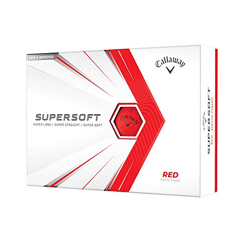 2021 Callaway Supersoft Golf Balls , Red