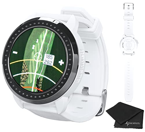 Wearable4U - Bushnell iON Elite White Golf GPS Watch with Cloth Bundle