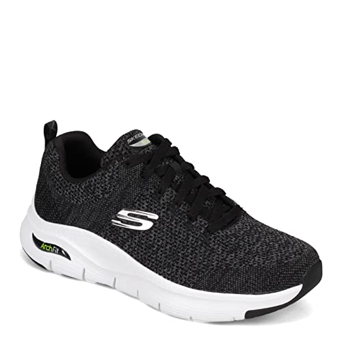 Skechers Men's Arch Fit Paradyme Lace Up Sneaker Black/Wht 11 Medium US