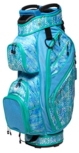 Glove It Women’s Golf Bag, Lightweight Golf Cart Bag for Ladies with 14 Golf Club Holders, Putter Well & 9 Easy-Access Pockets, Mystic SEA