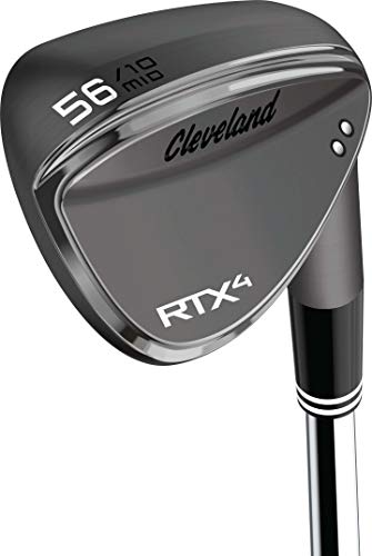 Cleveland Golf Men's RTX 4 Wedge Black Satin Finish 58 Mid Black Satin Wedge, Right Hand