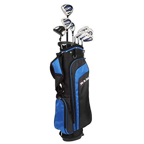 Ram Golf EZ3 Mens Golf Clubs Set with Stand Bag - Graphite/Steel Shafts (Graphite/Steel, Left)