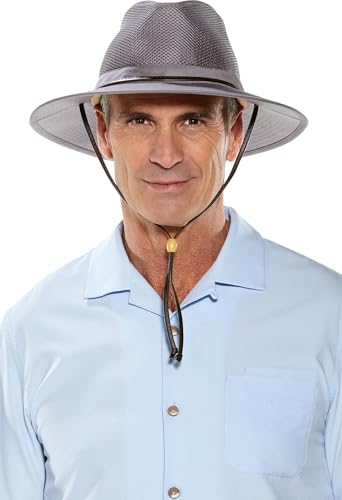 Coolibar UPF 50+ Men's Kaden Crushable Ventilated Hat - Sun Protective