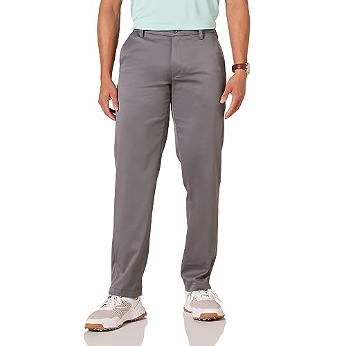 Amazon Essentials Men's Straight-Fit Stretch Golf Pant, Grey, 38W x 32L
