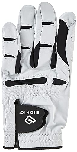 Bionic StableGrip with Natural Fit Golf Glove - White (Medium, Left)