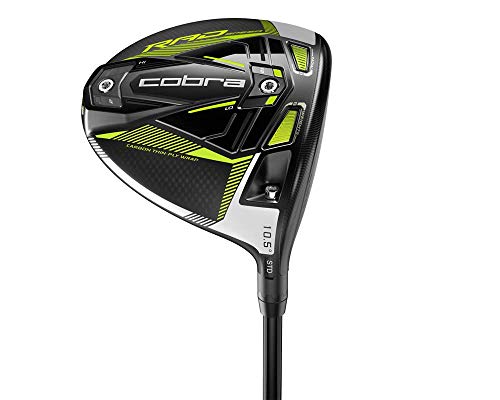 Cobra Golf 2021 Radspeed Driver Matte Black-Turbo Yellow (Men's Right Hand, Project X Hzrdrus Rdx Blue, Stiff Flex, 9)