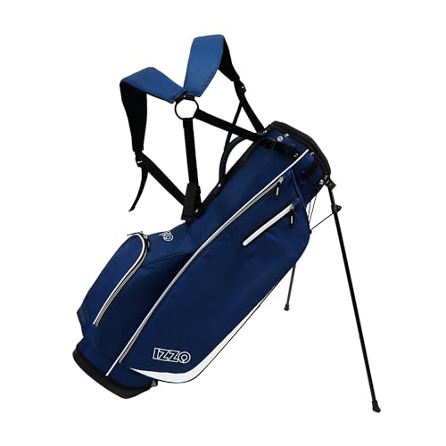 IZZO Golf Ultra Lite Stand Bag - Navy Golf Stand Bag for Carrying