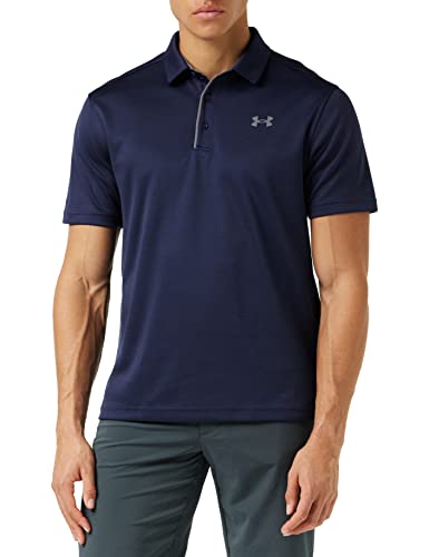 Under Armour Men's Tech Golf Polo , Midnight Navy (410)/Graphite , X-Large