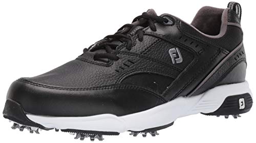 FootJoy Men's Sneaker Golf Shoes, Black, 11