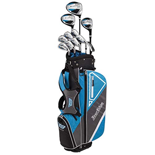 Tour Edge Golf Varsity Bazooka 370 Teen Starter Set-LH, Black/Blue, One Size (B6SLGU08.B)