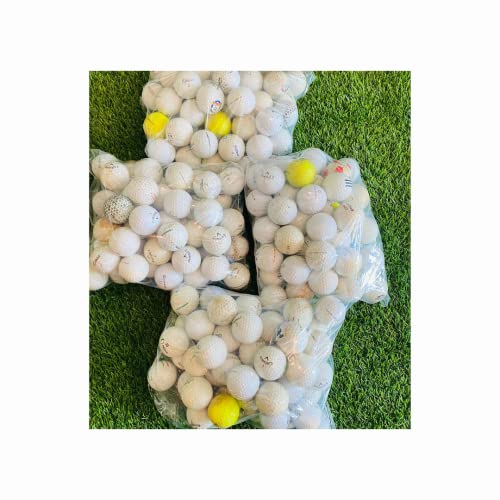ZUSSET 100% Recycled Golf Balls - Handpicked & Assorted HIT Away Used Golf Ball Bag - Ready to Play - Ideal for Driving Range Practice & Course Training (100)