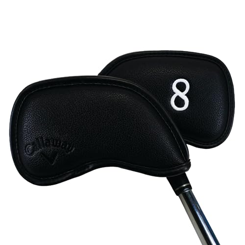 Callaway Golf Magnetic Iron Headcovers Black - Set of 10 Iron Headcovers to Protect Your Golf Clubs