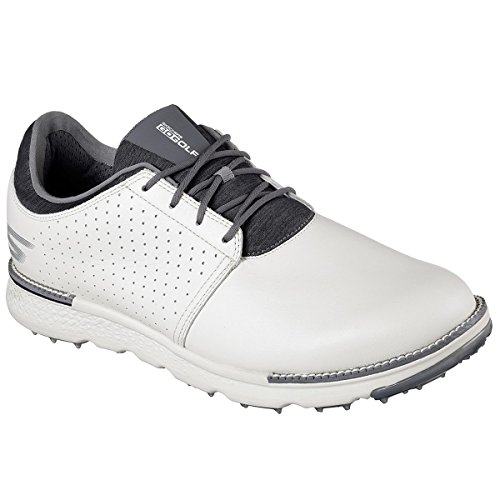 Skechers Performance Men's Go Golf Elite 3 Approach Lx Golf Shoe,Natural/Gray,8 M US