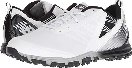 New Balance Men's Minimus SL Waterproof Spikeless Comfort Golf Shoe, 9.5 D D US, white/black