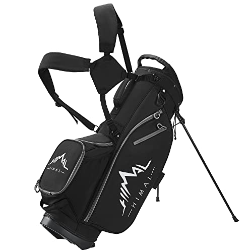 GoHimal 14-Way Golf Stand Bag, Golf Bag for Men with Stand- Lightweight & Durable Golf Club Bags for Men & Women （Black）
