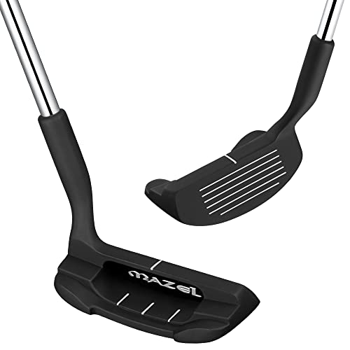 MAZEL Chipper Club Pitching Wedge for Men & Women,36/45 Degree - Save Stroke from Short Game,Right Hand (Black, 36 Degree)