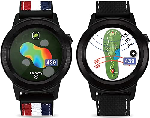 GOLFBUDDY Aim W11 Golf GPS Watch, Premium Full Color Touchscreen, Preloaded with 40,000 Worldwide Courses, Easy-to-use Golf Watches