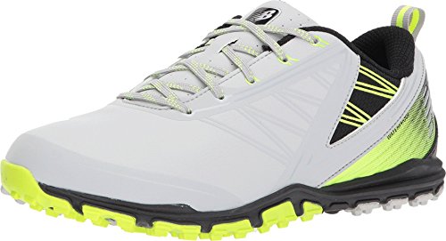New Balance Men's Minimus SL Waterproof Spikeless Comfort Golf Shoe,grey/green,8.5 D D US
