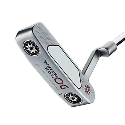 Odyssey Golf White Hot OG Putter (Right-Handed, One, Steel, 34') , Silver