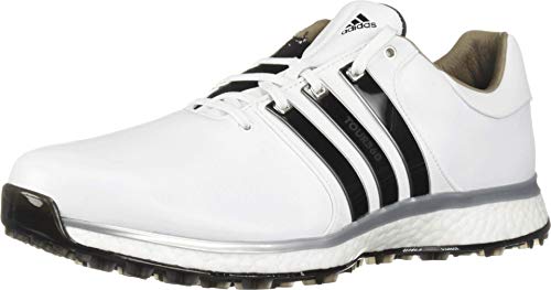 adidas Men's TOUR360 XT Spikeless Golf Shoe, FTWR White/core Black/Silver Metallic, 9 M US