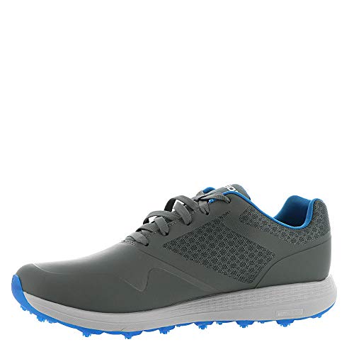 Skechers mens Max Golf Shoe, Charcoal/Blue, 9.5 US
