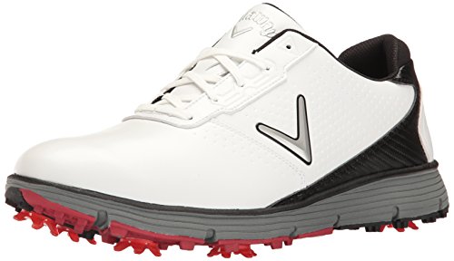 Callaway Men's Balboa TRX Golf Shoe, White/Black, 9.5 D US