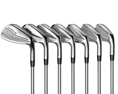 Cobra Golf 2022 King Forged Tec One Length Iron Set (Men's, Right Hand, KBS $ Taper Lite 105-120, Stiff Flex, 5-GW), Satin Chrome