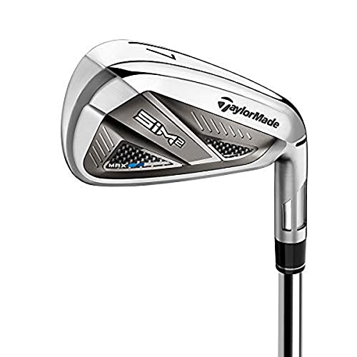 TaylorMade Golf SIM 2 MAX IRON SET MENS RIGHT HAND STEEL STIFF 5-PW, AW