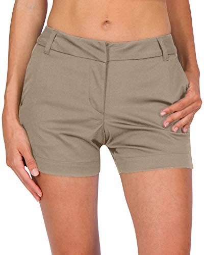 Three Sixty Six Womens Golf Shorts - Quick Dry Active Shorts with Pockets, Athletic and Breathable - 4 ½ Inch Inseam