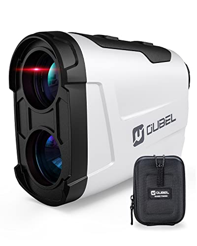 OUBEL Laser Golf Rangefinder(1200/800 Yards), [Golf Slope Mode + Flag Pole Locking], [Fast Focus System/Precise Pulse Vibration Lock], for Golf/Hunting, 5 Measurement Modes, IP54 Pro.Waterproof