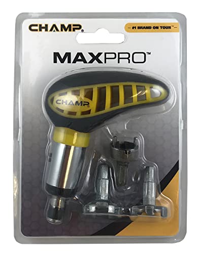 Champ Golf Spikes Maxpro Wrench , Black and Yellow