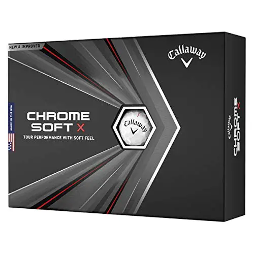 Callaway Golf 2020 Chrome Soft X Golf Balls (White)