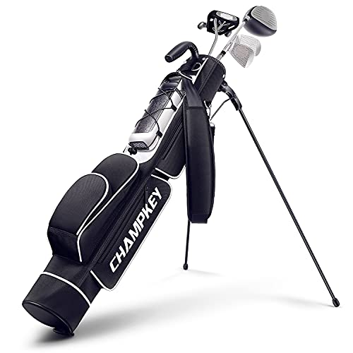CHAMPKEY Lightweight Golf Stand Bag | Professional Pitch Golf Bag Ideal for The Driving Range, Par 3 and Executive Courses (Golf Stand Bag)