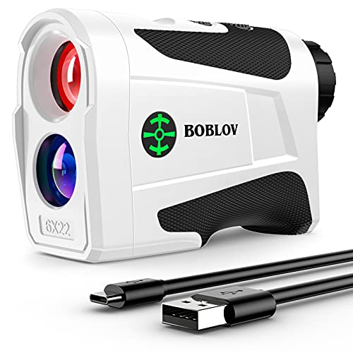 BOBLOV 1000Yards Slope Golf Rangefinder,Professional 400Yards Flag Locking Golf Distance Finder, Slope On/Off with Visible Slope Lights, Magnet Suction Side