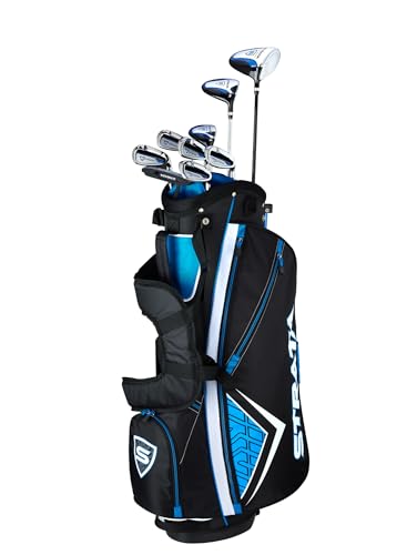 Callaway Golf Men's Strata Complete 12 Piece Package Set (Left Hand, Blue)