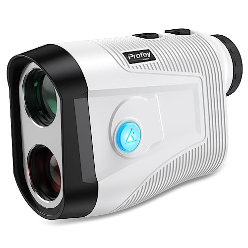 Profey Golf Rangefinder with Slope, 6X Magnification Rechargeable Laser Range Finder, High-Precision Flag Lock Vibration, Meter Yards Slope ON/Off Tournament Legal Rangefinder,Golf Gift