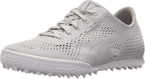 PUMA GOLF Women's Monolite Cat Woven Golf Shoe, Glacier Gray/Glacier Gray, 5.5 Medium US