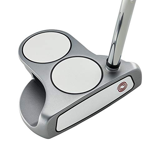 Odyssey Golf White Hot OG Putter (Right-Handed, 2 Ball, Steel, 35') , Silver