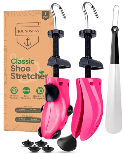 HOUNDSBAY Shoe Stretcher Women (5.5-10) Adjustable Shoes Widener, Expander & Leather Shoes Stretcher - Shoes Trees for Women - Shoes Care Kit