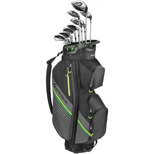 TaylorMade RBZ Speedlite Complete 13-Piece Set, Steel, Right Hand, Regular Flex, Titanium, Black, White, Green