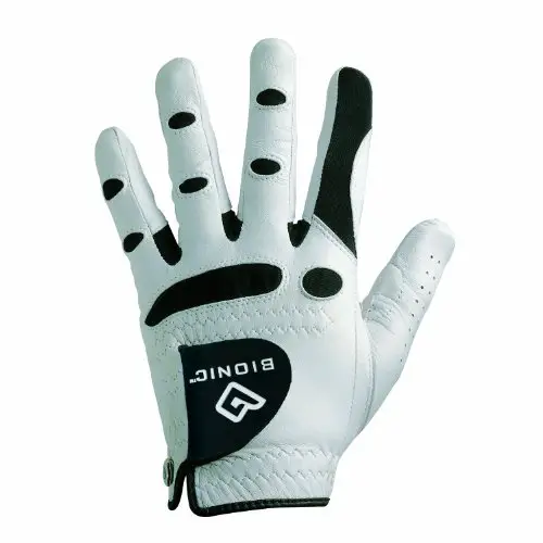 Bionic StableGrip with Natural Fit Golf Glove - White (Large, Left)