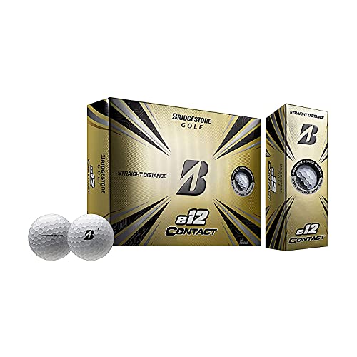 Bridgestone Golf 2021 e12 Contact Golf Balls, White, 2021 Model